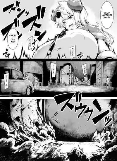 Bakunyuu Kitsune Mimi Mahou Shoujo wa Kyodaika shika Dekimasen! 2 | Big breasted fox eared magical girl can only be huge! 2