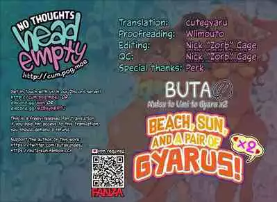 [Misaki (BUTA)] Natsu to Umi to Gal ×2 | Beach, Sun, And A Pair Of Gyarus! [English] [head empty]