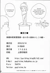 (C90) [H-SQUAD (Guglielmo)] Hokentaiiku Jisshuu Jugyou ~Onnanoko no Karada no Shikumi Hen~ | Health and Physical Education Practice Lesson ~Girls' Anatomy~ [English]