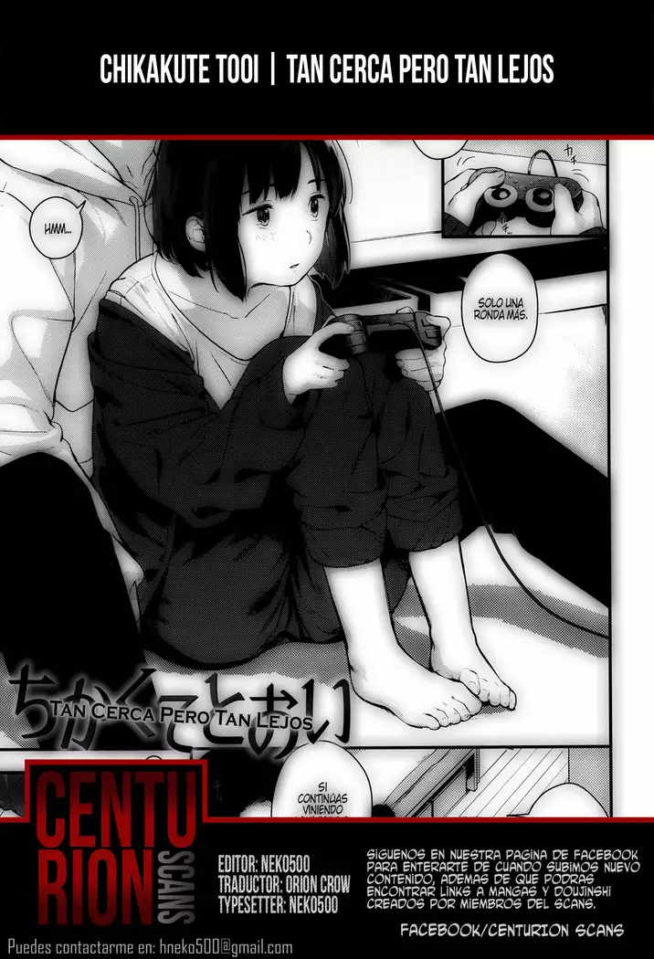 Chikakute Tooi | Tan cerca pero tan lejos
