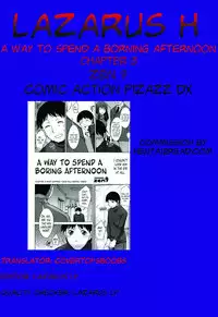 [Zen9] Taikutsu na Gogo no Sugoshikata Ch. 1-5 | A Way to Spend a Boring Afternoon Ch. 1-5 (Action Pizazz DX 2013-12) [English](hentai2read.com)[Lazarus H]