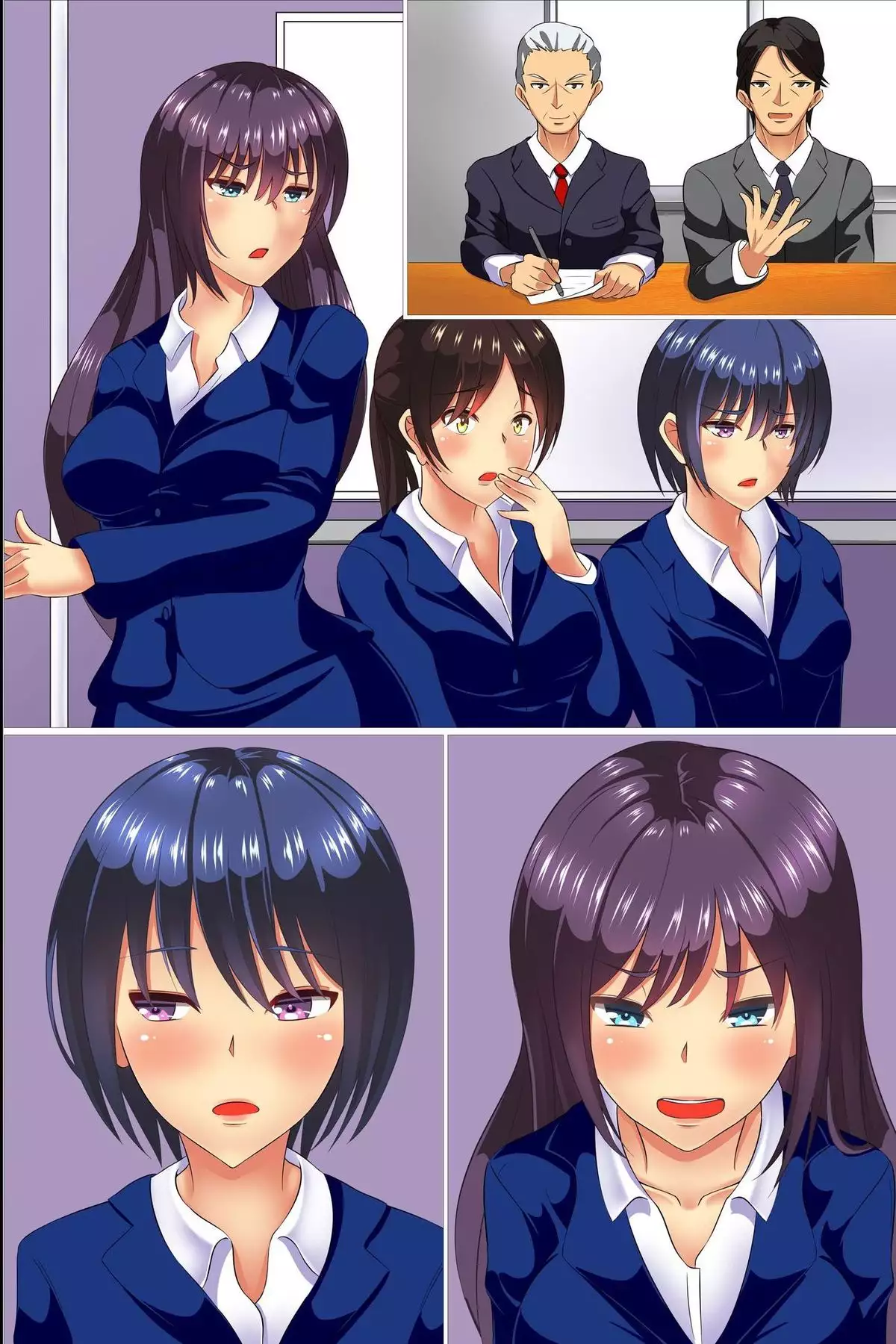 Zennou Soku Hame Mensetsukan ~ Shuukatsu Gakusei no Joushiki Kakikae Sekuhara Mensetsu