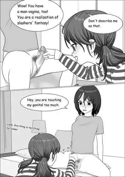 [Herikutsu Ryuutsuu Center] Chinpo Lady Fujoshi ni Chinpo ga Haemashita | CHINPO LADY An Otaku Girl Grows a Dick [English] [Digital]