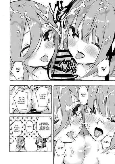 (C99) [Sawaraya Shoten (Sahara Gensei)] Nitoubun de Ii yo ne (Gotoubun no Hanayome) [English] [Revelations72]