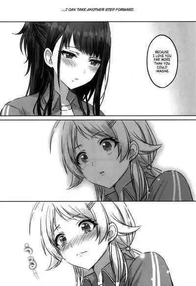 (2021-03 Akihabara Chou Doujinsai) [Tsuki no Uragawa (Romi)] Hachimiya-san to Kazano-san wa Sex ga Dekinai (THE iDOLM@STER: Shiny Colors) [English] [GenericWeeb]