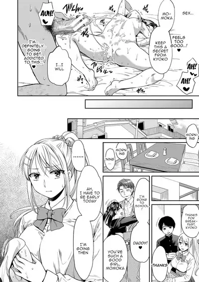 [Harusawa] Nisemono Kazoku - Gifu ni Ochite Iku Musume | Daughter Falling Into Stepfather Ch.1-2 [English] {Doujins.com} [Digital]