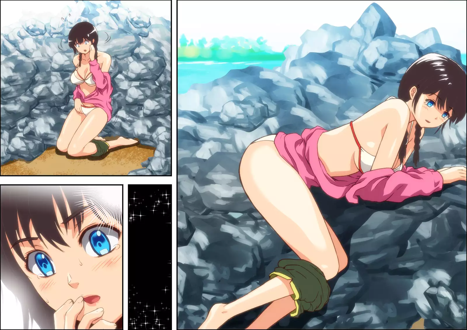 Kareshi Ga Irunoni Gouin Na Nanpa Otokotachi Ni Moteasobarechau Onnanoko