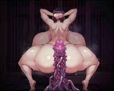 Shokushu no Naedoko-ka Haramibukuro Hitozuma to Otto ga Onanishiteiru toki ni UMA no Shokushu ni Nikutai Kaizousare Kyousei Shussan