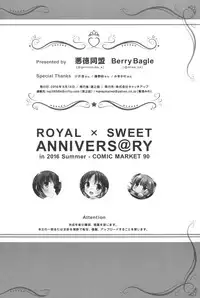 (C90) [Akutoku Doumei (Gennosuke, Kanekiyo Miwa)] ROYAL x SWEET ANNIVERS@RY (THE IDOLM@STER CINDERELLA GIRLS)
