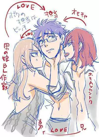 Boku no Kaku BL Comic wa Homo Bitch na Tantou Henshuusha ga Model desu Gappon-ban