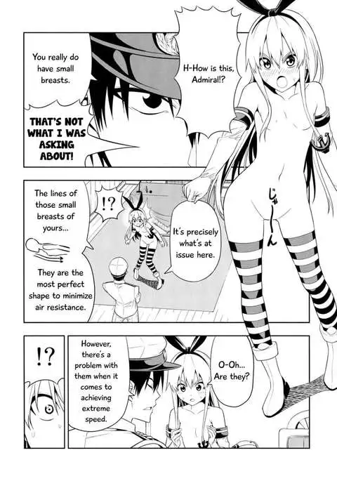 Tricking and Sexual Harassing Shimakaze, Who Wants to Become Faster