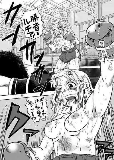 A book of cartoons about women winning in men's and women's boxing.