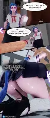 Jinx Broken Heart- Comic 3D [League of legends]