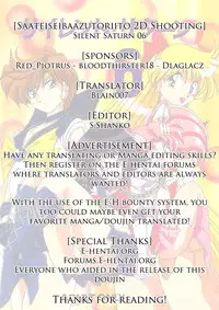 [Thirty Saver Street 2D Shooting (Maki Hideto, Sawara Kazumitsu)] Silent Saturn 6 (Sailor Moon) [English]