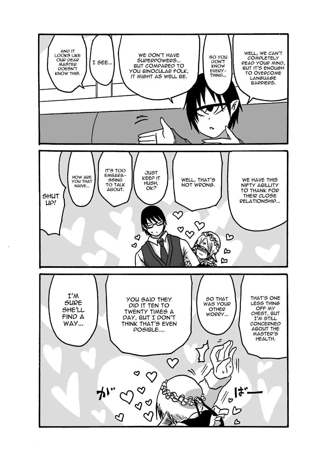 Mikai no Chi de Hirotta Nazo Gengo Tangan-chan o Maid to Shite Yatotte Icha Love suru Hon 3