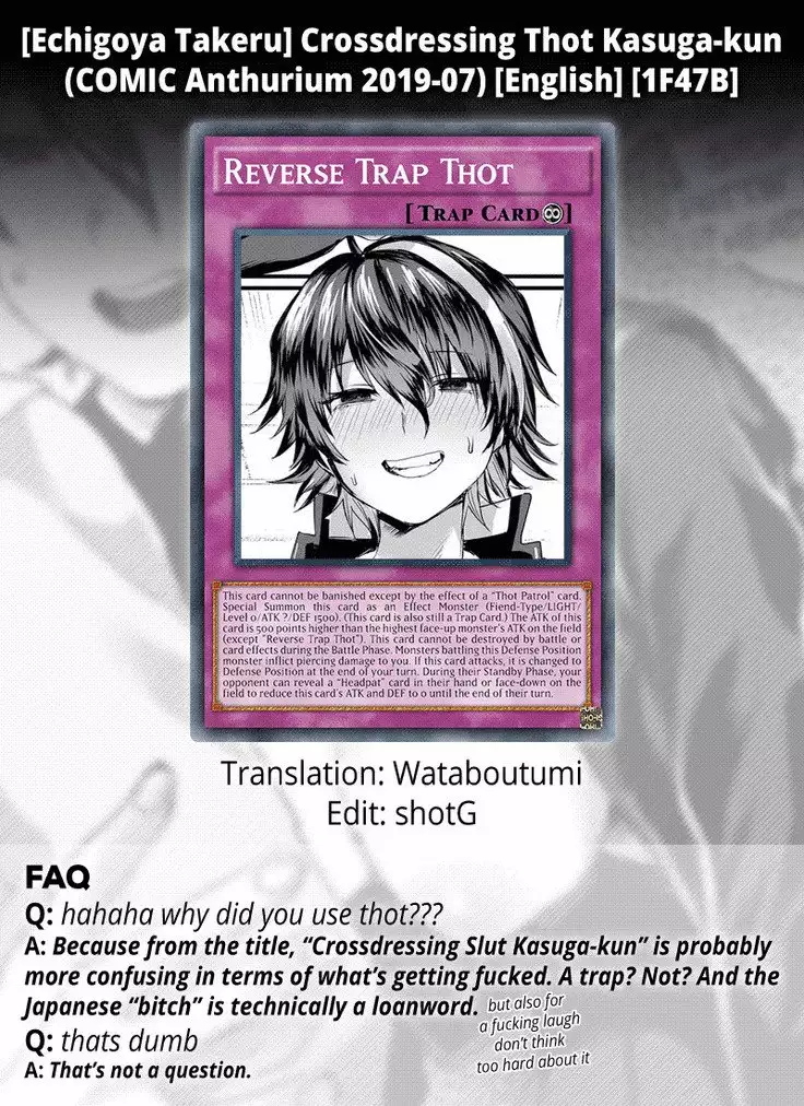 Crossdressing Thot Kasuga-kun