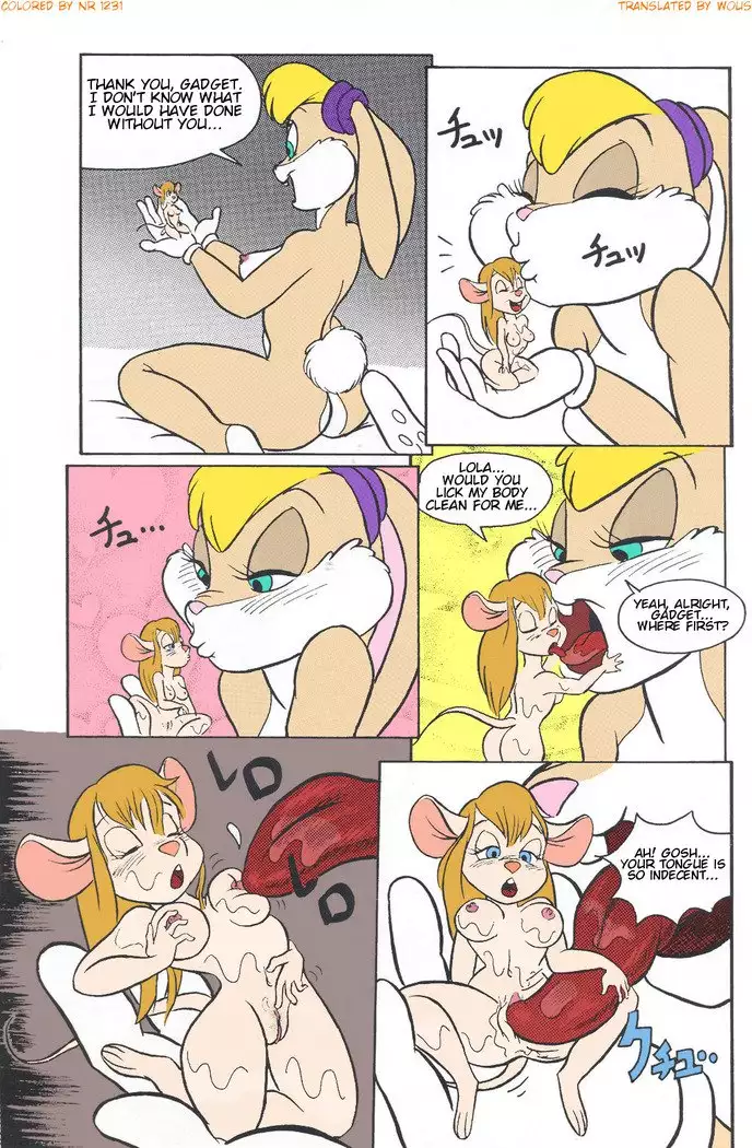 Gadget Hackwrench and Lola Bunny Translated, Uncensored, Incomplete.