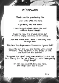 [Pirokobo (Piro)] Hakone Sanchuu Yasen (Gate: Jieitai Kano Chi nite, Kaku Tatakaeri) [English] [Doki Fansubs] [Digital]