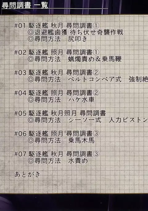 Kuchikukan Akizuki Teruzuki Jinmon Chousho | Destroyers Akizuki & Teruzuki Interrogation Review