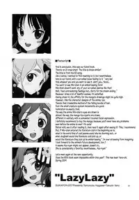 (COMIC1☆3) [Sukapon-dou (Kagawa Tomonobu, Yano Takumi)] Lazy Lazy (K-ON!) [English] [Tonigobe]