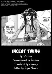[Zucchini] Soukan Twins | Incest Twins (Boku wa Kanojo no Marmot!) [English] {cheesey} (Color by Victor DoUrden)