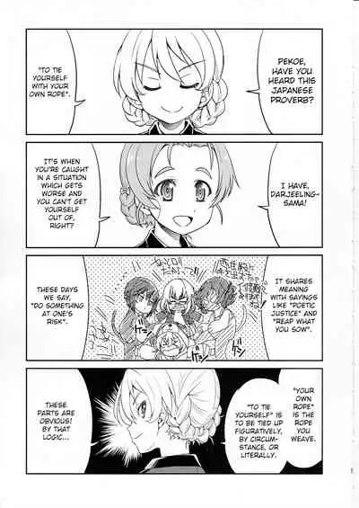 (C91) [Ponyfarm (Inoue Yoshihisa)] Darjeeling-sama Ichiban Shibari (Girls und Panzer) [English] [CrowKarasu]