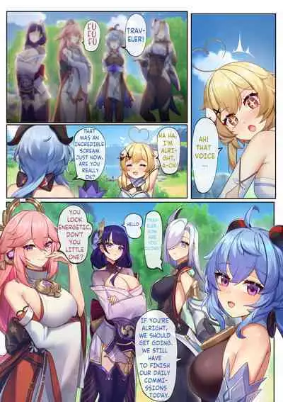 Teyvat ni Teni Shitara, Chimyaku Ijou de Minna Les ni Nacchatta | When I was Teleported to Teyvat, A Ley Line Disorder Turned Everyone into Lesbians