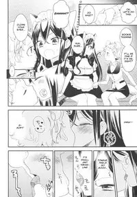 (COMITIA120) [Homuraya★Pleiades, SC (Homura Subaru, Gyuunyuu Rinda)] Tachi Masshigura ~Neko Cafe Yuri Goudou~ [English]
