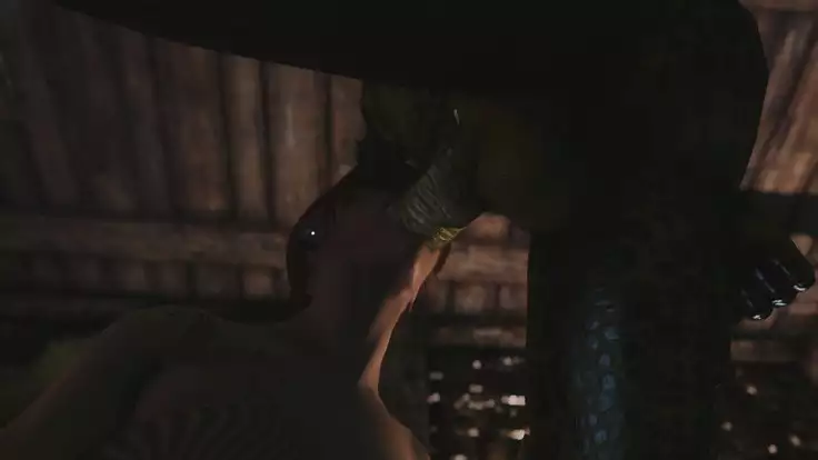Skyrim Dragon-Whore and Argonian