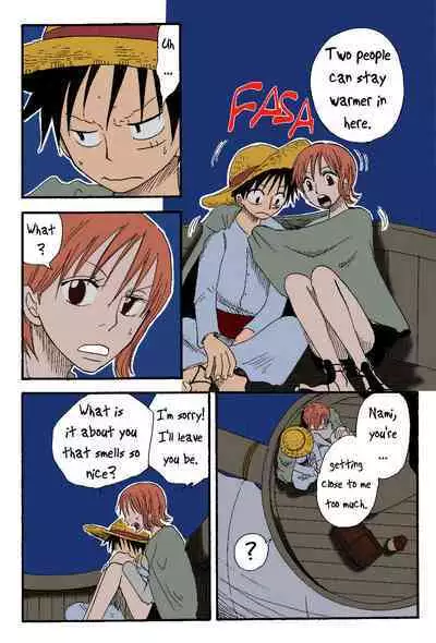 [CHANNEL KING (Fujisaki Kazuko)] Dakishimetara Kiss o Shiyou. (One Piece) [English] [Colorized]