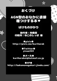 [Bakemonogakari (Inu Kurihara)] AGN-gata no Onaka ni Chokusetsu Tanetsuke Suru Hon (Kantai Collection -KanColle-) [Chinese] [猎奇吧汉化] [Digital]