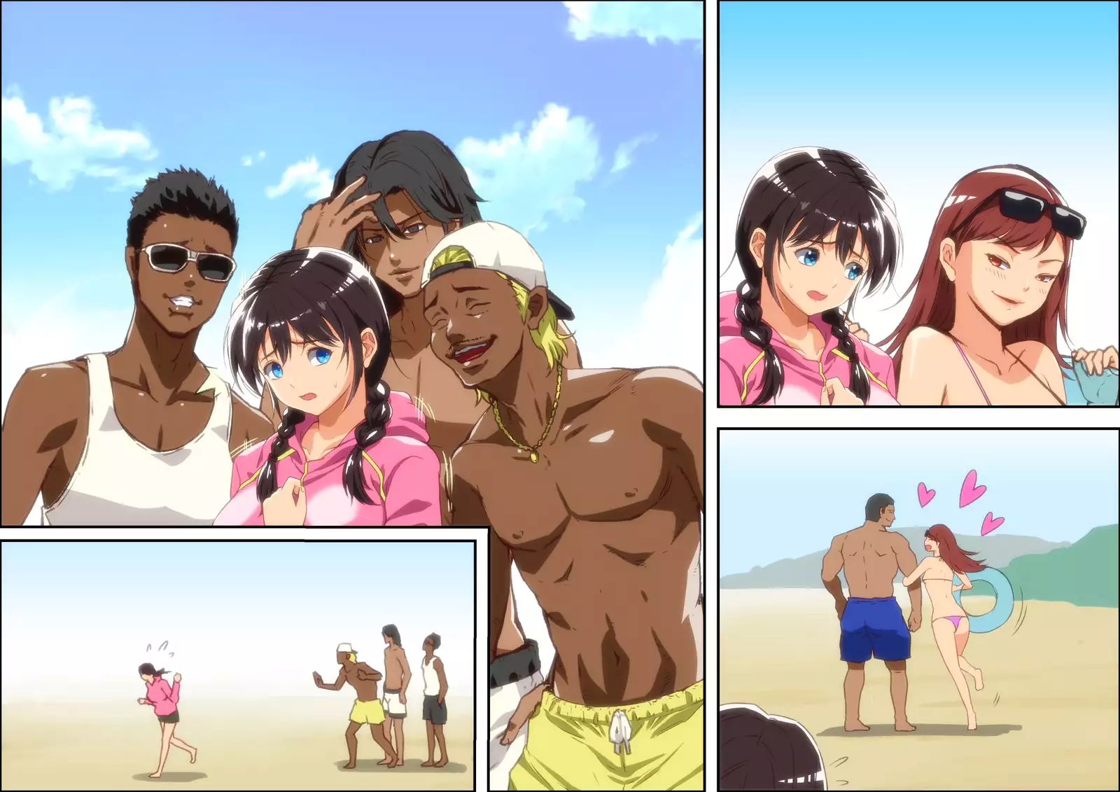 Kareshi Ga Irunoni Gouin Na Nanpa Otokotachi Ni Moteasobarechau Onnanoko