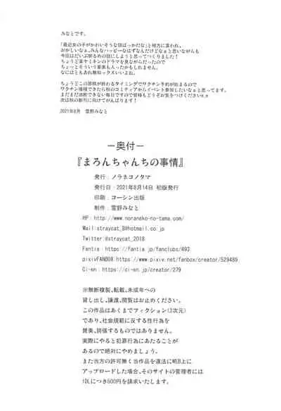 [Noraneko-no-Tama (Yukino Minato)] Maron-chan-chi no Jijou