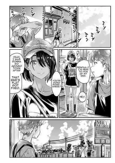 Hiyake no Bitch Shoujo wa, Doutei no Senpai o Yagai Sex ni Sasou | A Slutty Girl Who Was Tanning Seduced Her Virgin Senpai Into Outdoor Sex 2