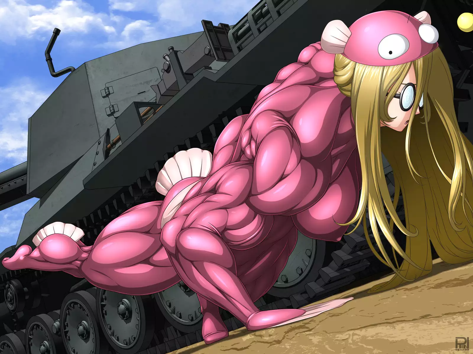Tank Muscle Cat Girl
