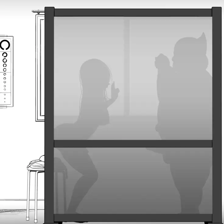 Kotegawa x Kouchou Silhouette Hokenshitsu