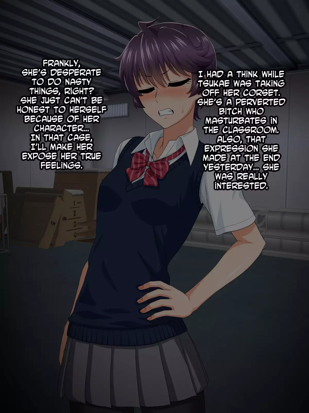 Mannish Musume no Honne wa Sukebe na Bakunyuu Musume | A Mannish Girl's Hidden Side Is A Lusty Busty Girl