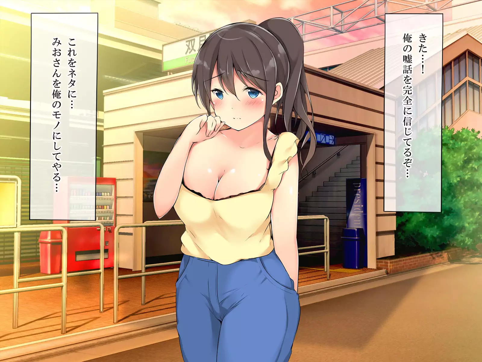 Douryou no Muchimuchi Hitozuma Mio-san o Damashite Netotte Ecchi ni Choukyou