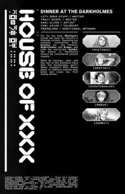 House Of XXX – Dinner At The Darkholmes- Tracy Scops [X-Men]