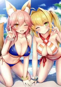 (C94) [Taiki Ken Club! (Taiki KEN)] Mizugi Servant to Doki Doki Beach (Fate/Grand Order) [Chinese] [空気系☆漢化]