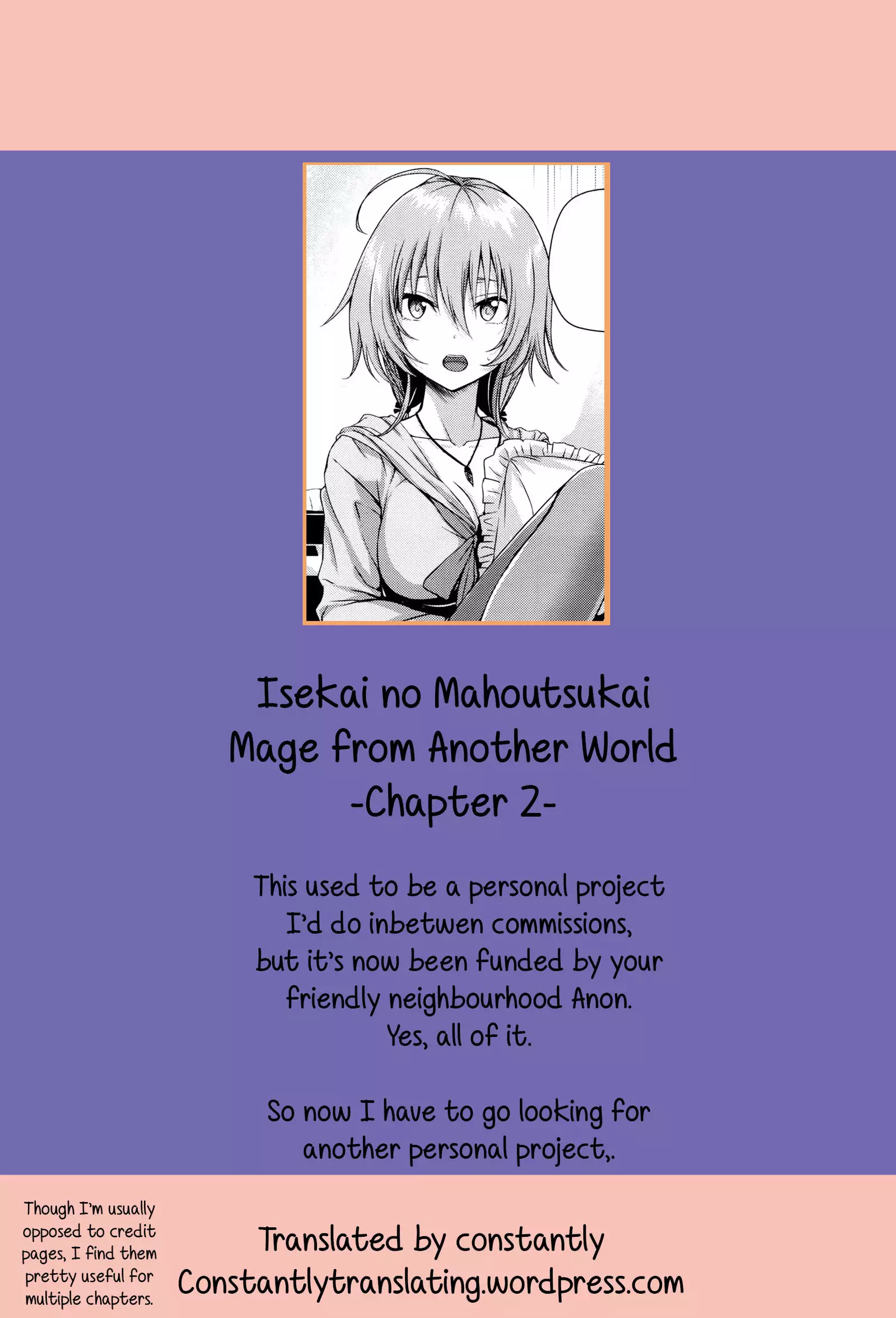 Isekai no Mahoutsukai Ch. 1-2 | Mage From Another World Ch. 1-2