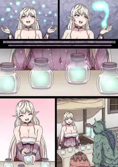 Yuwaku Kyonyuu Onna Elf ha Sakunyuu Monster no Esa ni sare～Jiman no Kyonyuu wo H ni Kaizou sare Sakunyuu Jigoku ni Otosareru Karada～