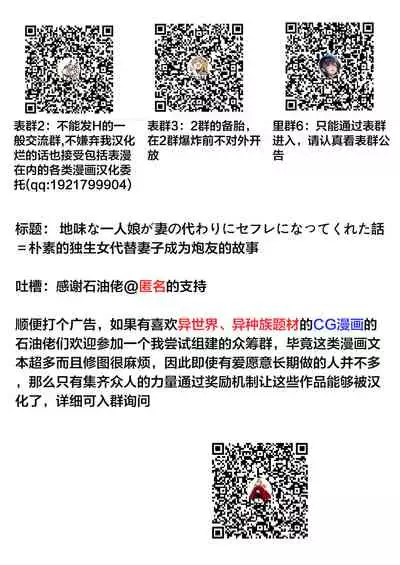 (C96) [Tekokids (Leonard 16sei)] Jimi na Hitorimusume ga Tsuma no Kawari ni SeFri ni Natte kureta Hanashi [Chinese] [下北泽幕府]