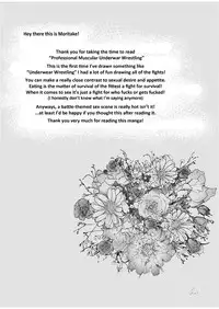 [Mousou Wakusei (Moritake)] Professional!? Muscular Underwear Wrestling + I Defintely Won't Model!! [English]