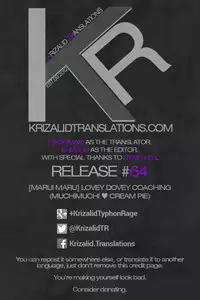 [Marui Maru] Love Love Coaching | Lovey Dovey Coaching (MuchiMuchi ♥ Cream Pie) [English] [Hachimaki+Krizalid] [Digital]