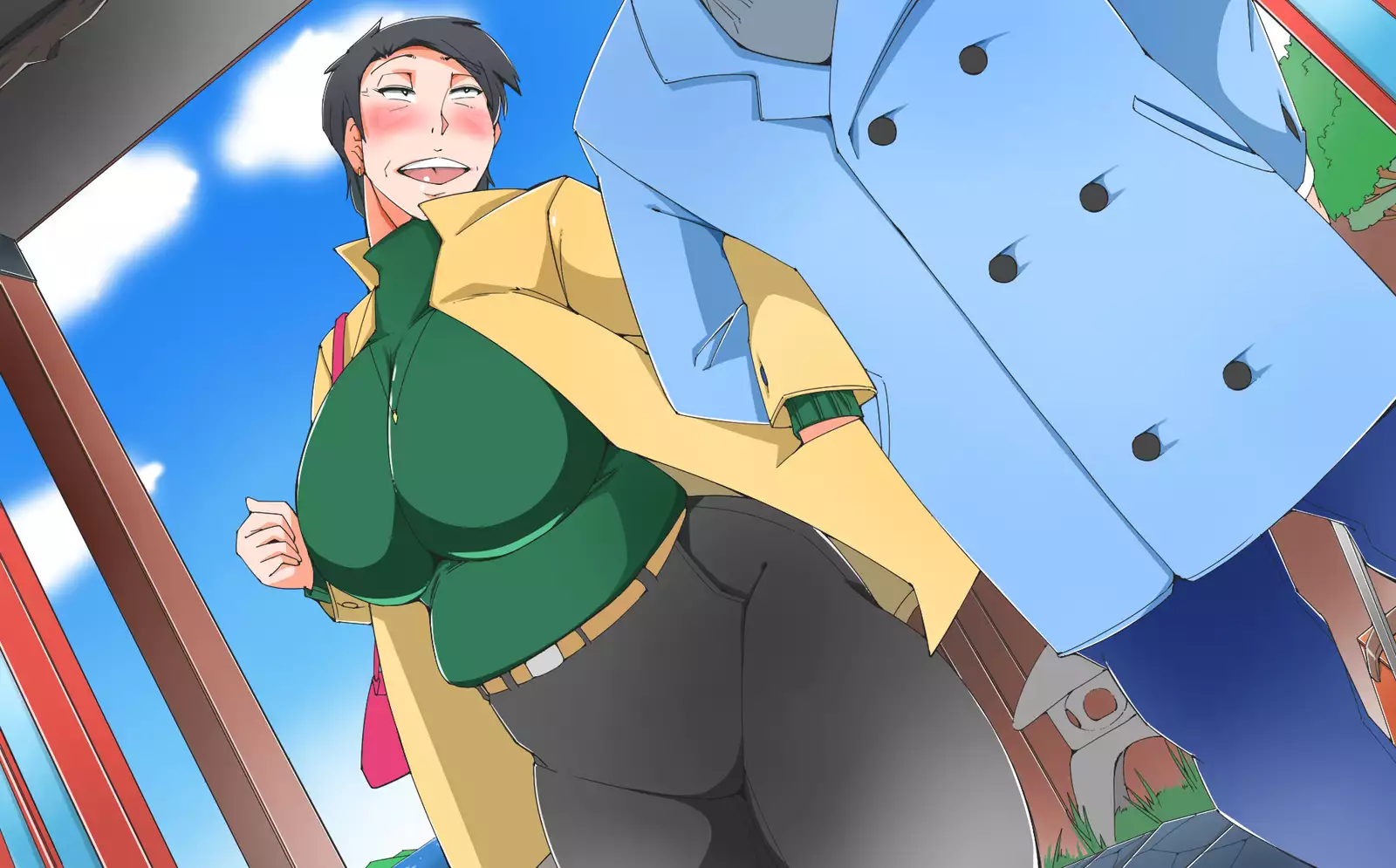 Hot spring trip with Huge Tits super Juku mother who intends to go beyond the limit, and goes