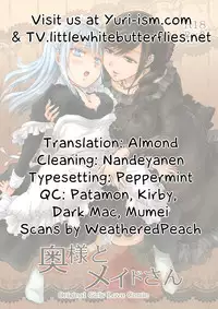 (GirlsLoveFestival10) [peachpulsar (Mira)] Okusama to Maid-san | Maid and Madam [English] =TV & Yuri-ism=