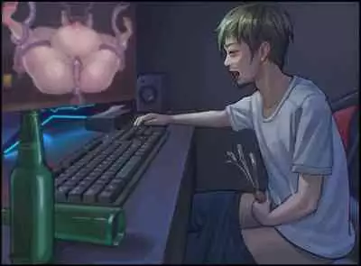 Shokushu no Naedoko-ka Haramibukuro Hitozuma to Otto ga Onanishiteiru toki ni UMA no Shokushu ni Nikutai Kaizousare Kyousei Shussan