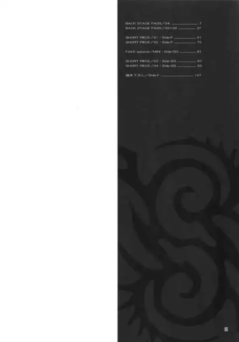 FAKE:2ND/BACK STAGE PASS COLLECTION 02